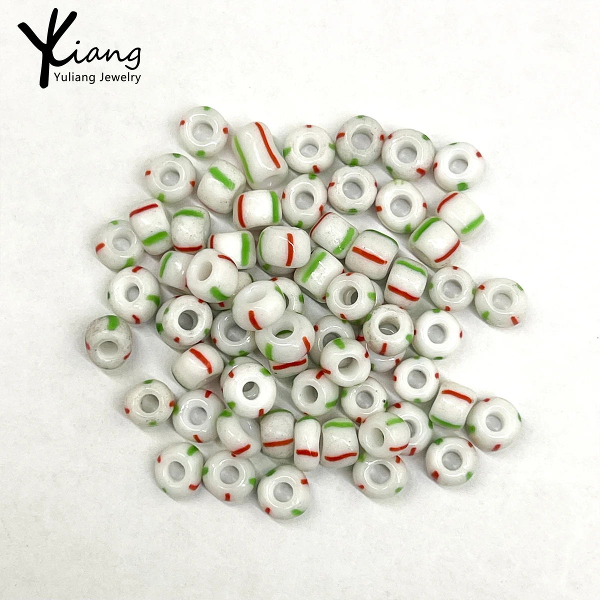 Wholesale 4mm Watermelon Glass Seed Beads Loose Beads Bohemian Style 10g Jewelry Making Bag at Original Price