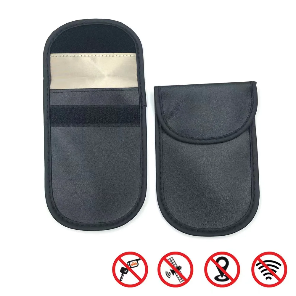 Car Key Signal Blocker Case Faraday Cage Fob Pouch Keyless RFID Blocking Bag