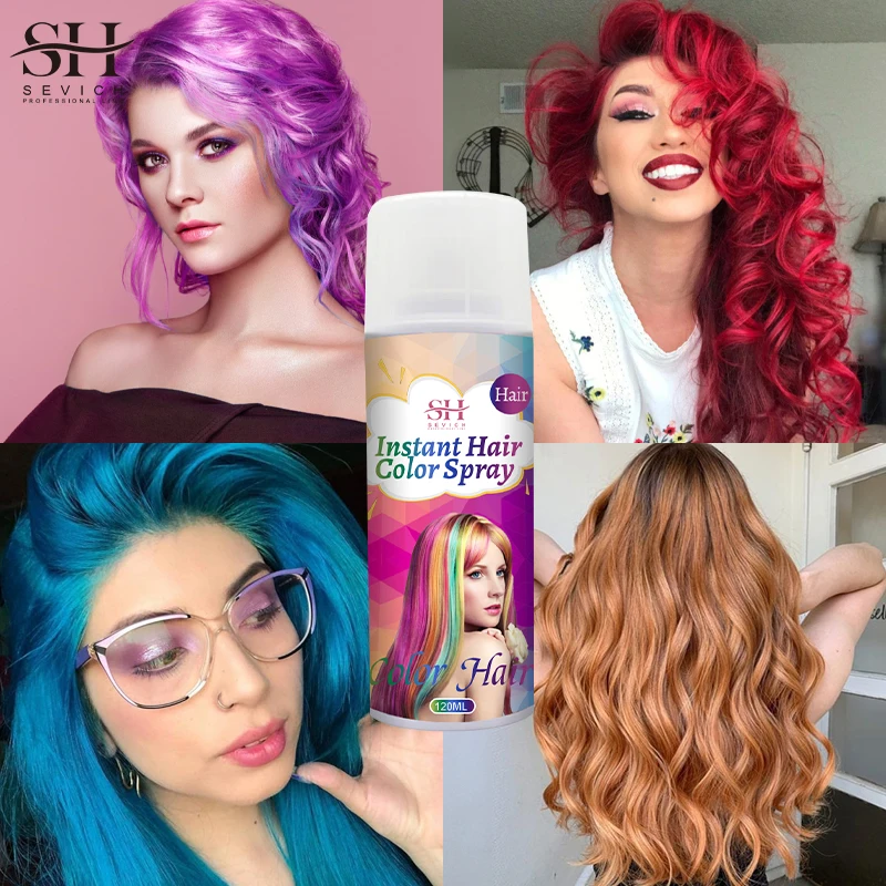 Wholesale Natural Hair Colour Cream Spray Temporary Hair Dye For Professional Salon Hair Coloring Spray