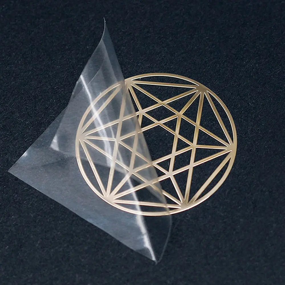 Luxury UV DTF Custom 3D Metal Foil Logo Transfer Stickers Gold Waterproof Silver Foil Labels for Packing
