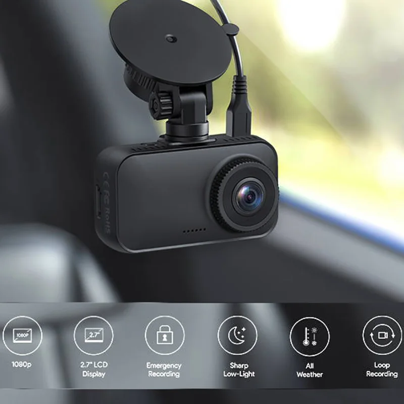  Заводской новый дизайн FHD 1080P Full HD Автомобильный видеорегистратор черный ящик Aukey автомобильная