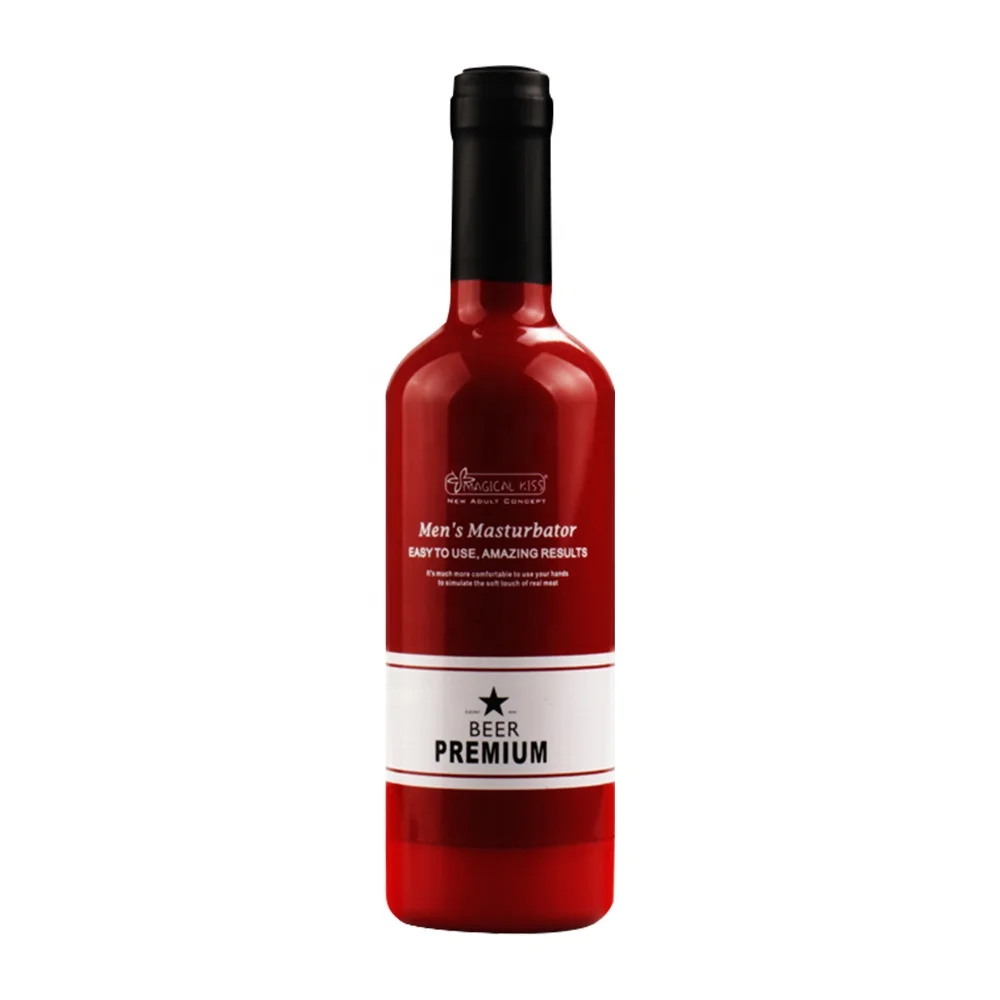 New Design Beer Bottle Masturbation Cup Simulated Vagina Sex Toys for Male Soft Artificial Vagina Men Masturbation Cup