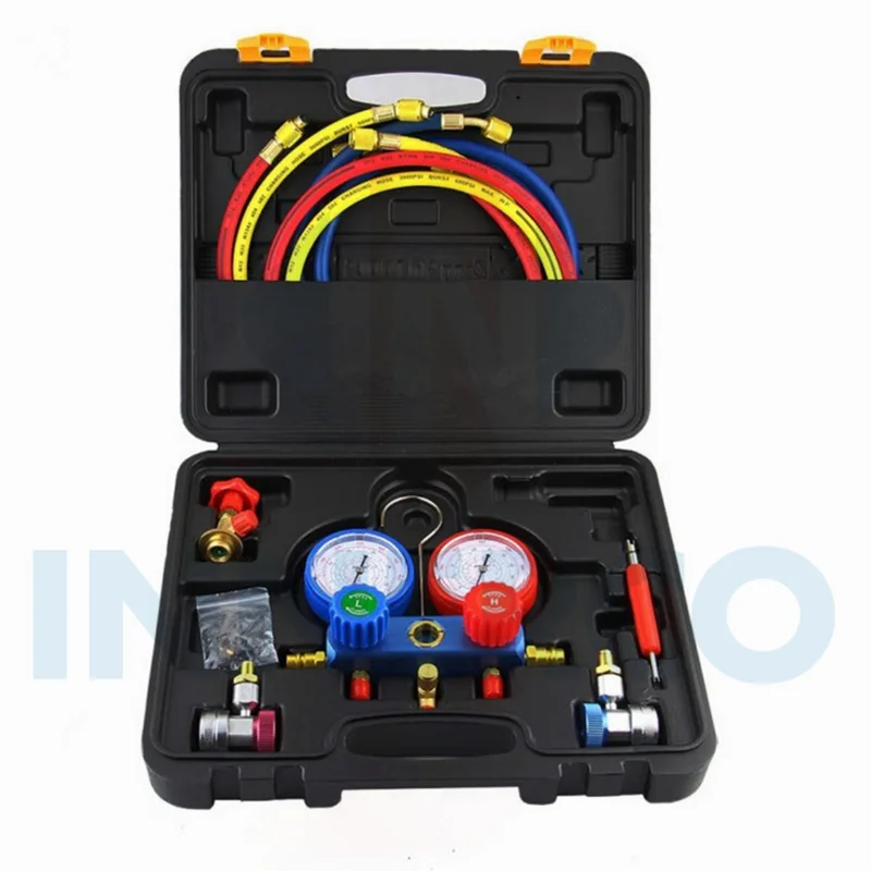 R410A R22 R134a R407C применение HVAC 4 способа манометра