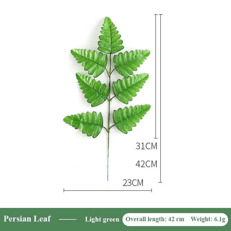 Wholesale Flower Arrangement Accessories Plant Wall Decoration Wedding Decoration Simulation Green Plant Leaf Persian Leaves
