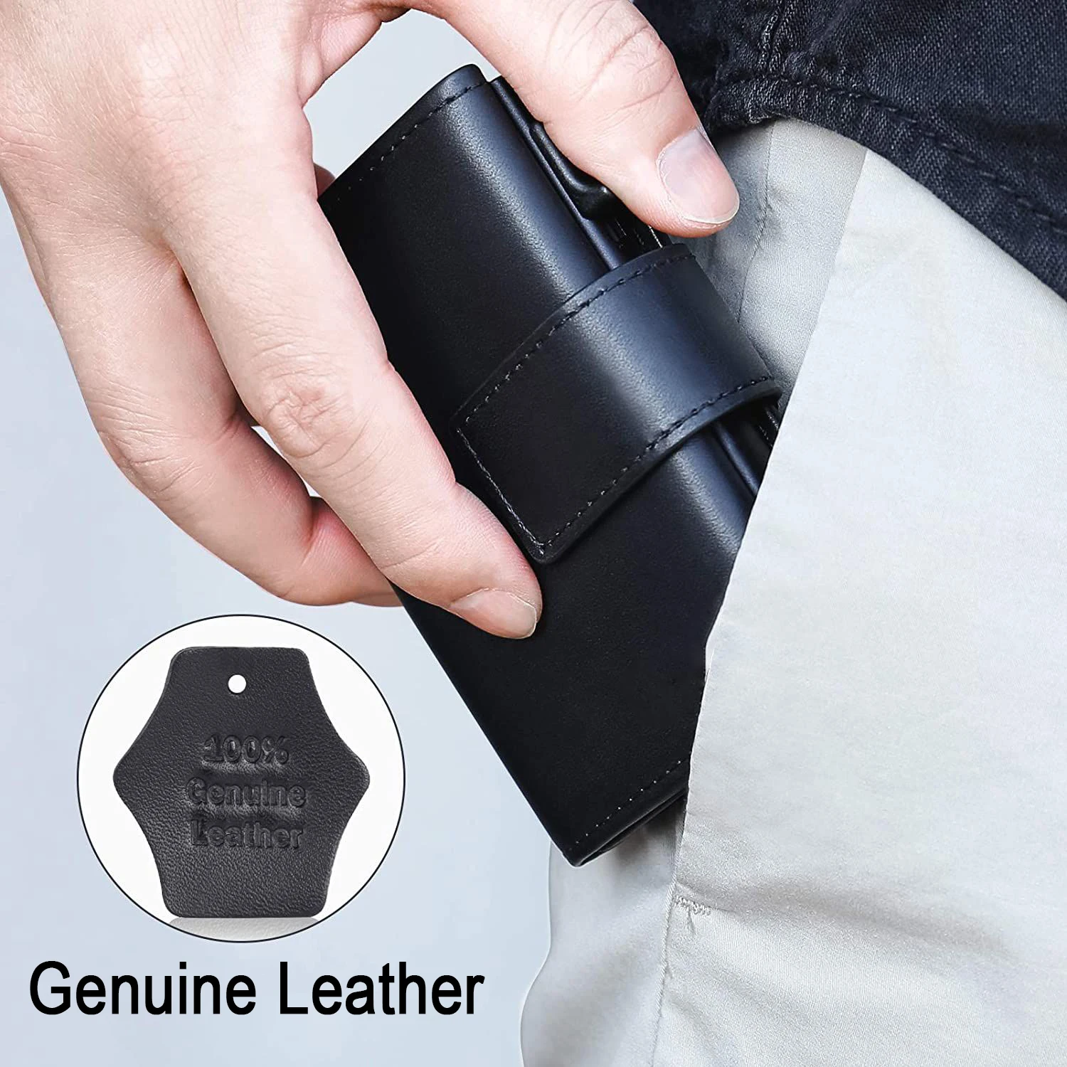 Man wallet with Airtag Holder Rfid Aluminium Card Holder with Money Clip Coin Purse airtag Wallet Small Leather Wallet Air Tag