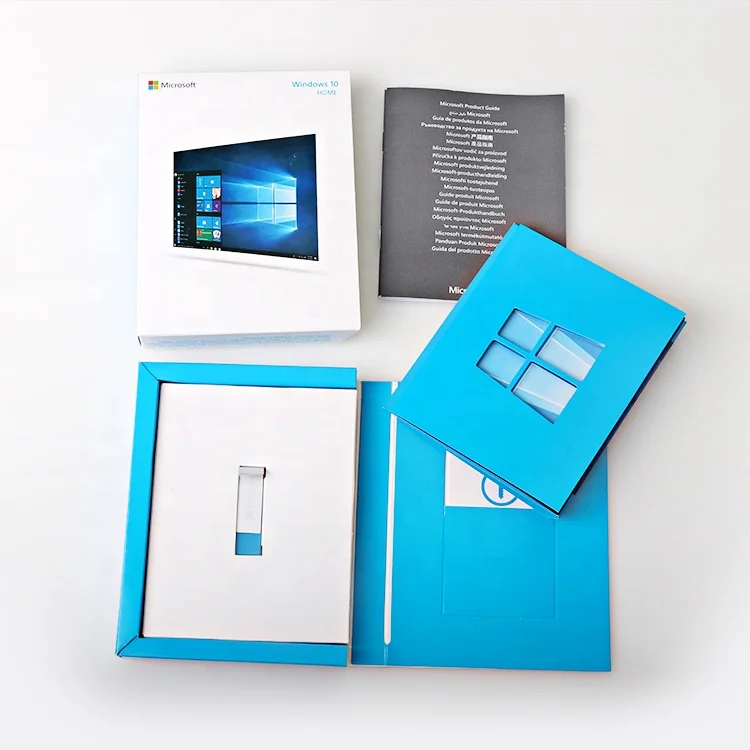 Оригинальное программное обеспечение для операционной системы Microsoft Windows 10 home Key USB box version