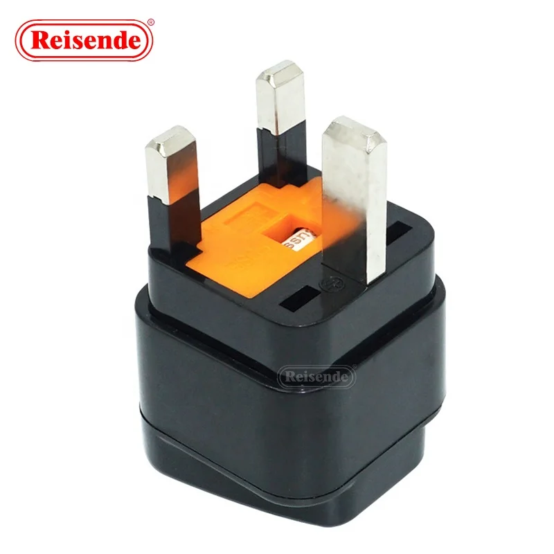 Universal travel power converter UK plug adapter with fuse