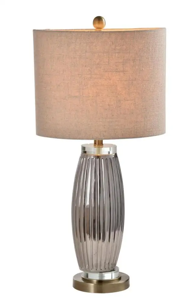 table lamp with glass base