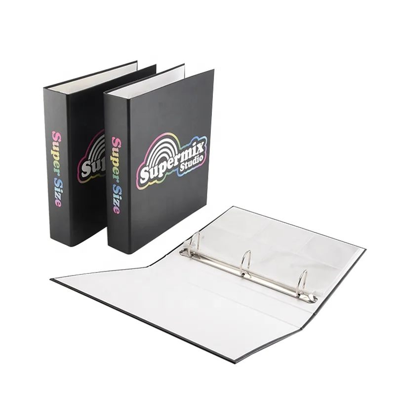 Custom Logo Printed wholesale 3 ring binders Loose Leaf A4 File Folder Document Binder Organizer for School Office