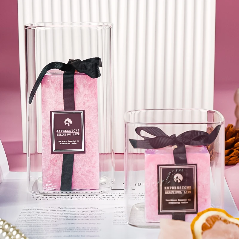 Oem/Odm Custom Logo Candle Holder Cup Glass Candle Jars For Candle Making
