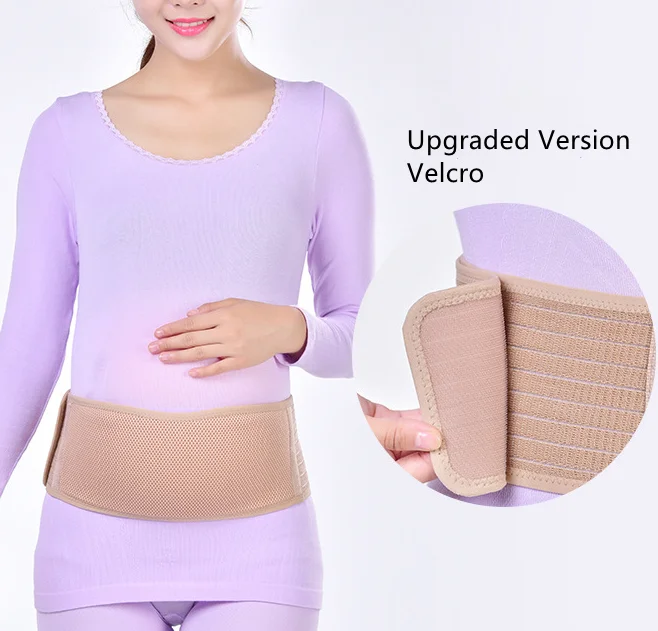 Лента рыбы воздушные отверстия дышащий Регулируемый Брюшной беременности и родам пояс для ношения во время беременности