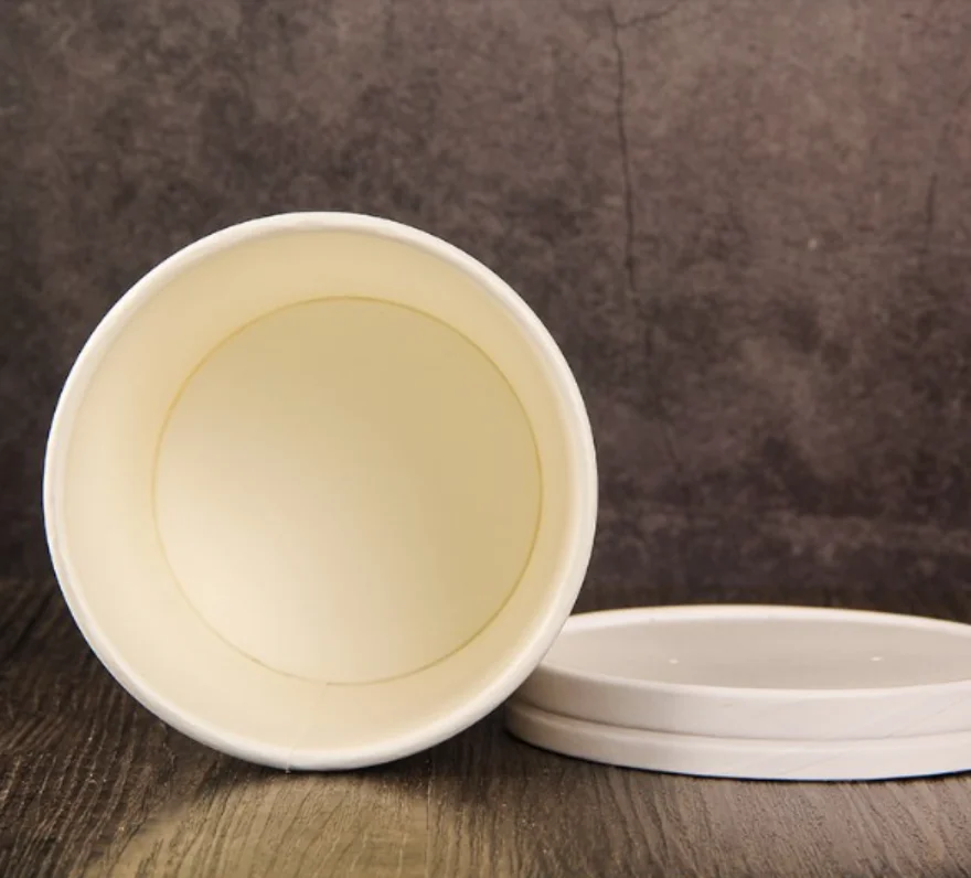 Eco friendly packaging cup bowl disposable kraft paper bowl packaging kraft paper salad bowl