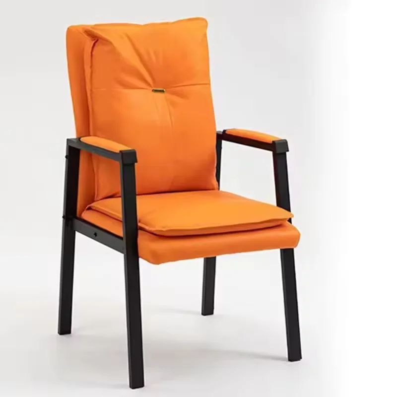 PU Leather Office Guest Chair Reception Chair Without Wheels for Desk Waiting Area Lobby Conference Room Chair