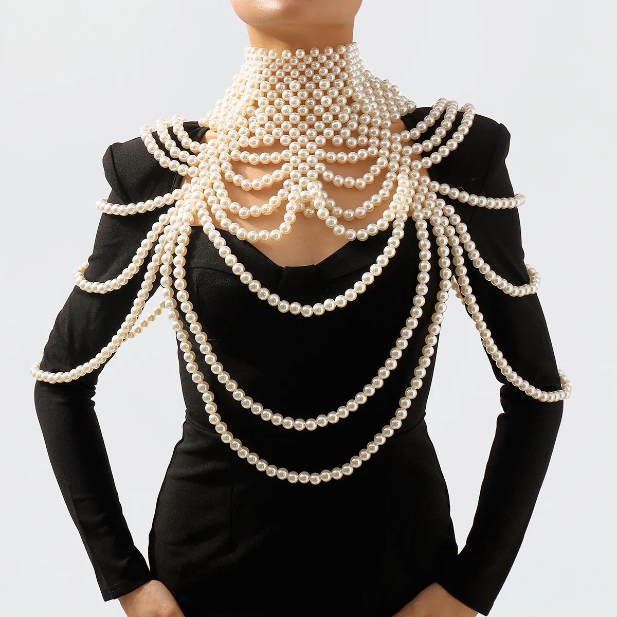 2024 Fashion Fine Jewelry Body Chain Women Elegant Pearl Body Jewelry For Party Club