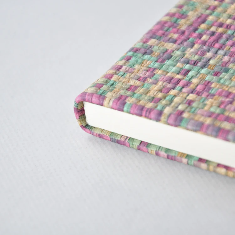 Customized A5 A6 Hardcover Pocket Size Journals Small Notebooks Cute Journal Japanese Style Woven Pattern Fabric Notebook