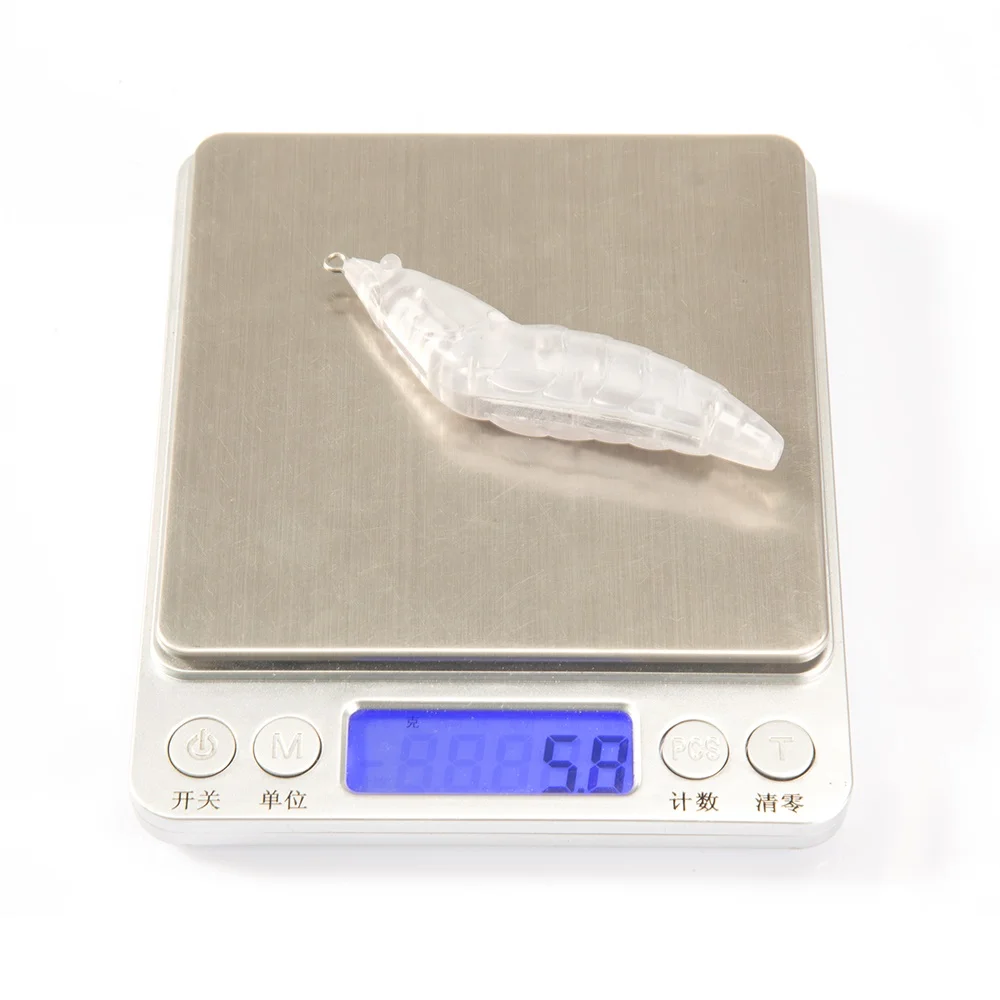 Hunt House 8cm fishing hard bait Luminous Lure Egi Octopus Jig shrimp Squid jig lure unpainted lure blanks