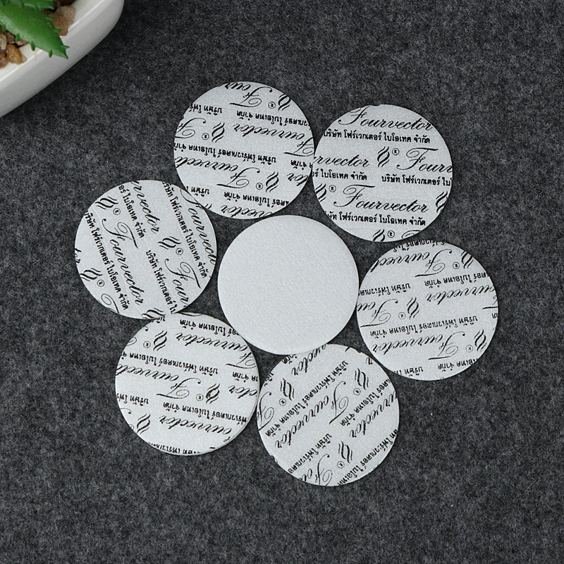 Induction bottle cap aluminum foil seal liner/wad sealed for your protection printed for PET/PE/PP capsule bottles