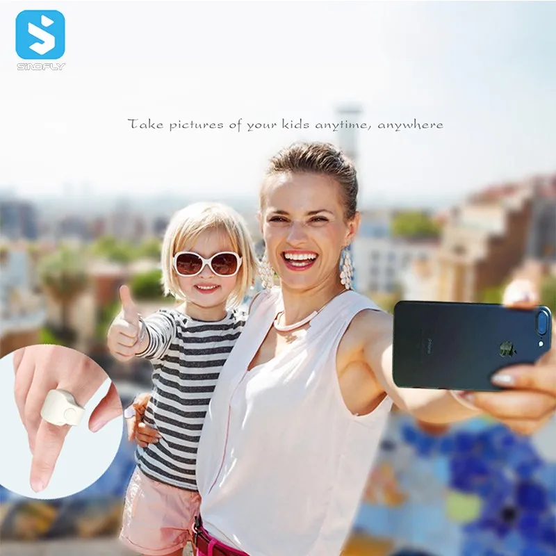 Умное кольцо для селфи на палец пульт дистанционного управления перезаряжаемый смартфона беспроводной контроллер затвора BT