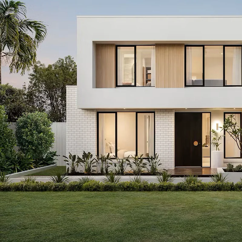 Modern and luxury design light steel fame prefabricated house villa modular home with 4 bedrooms and 2 bathroom for sale