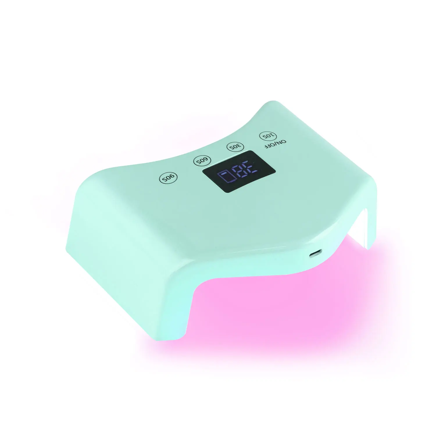 Home Use High Power 48w Wired Style Mini Led uv nail lamp red light gel machine with Smart Touch Button Timer