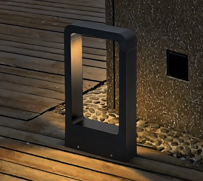 10W 60cm 80cm Waterproof Garden Light Landscape Pathway Highlight Modern LED Bollard Post Lamp