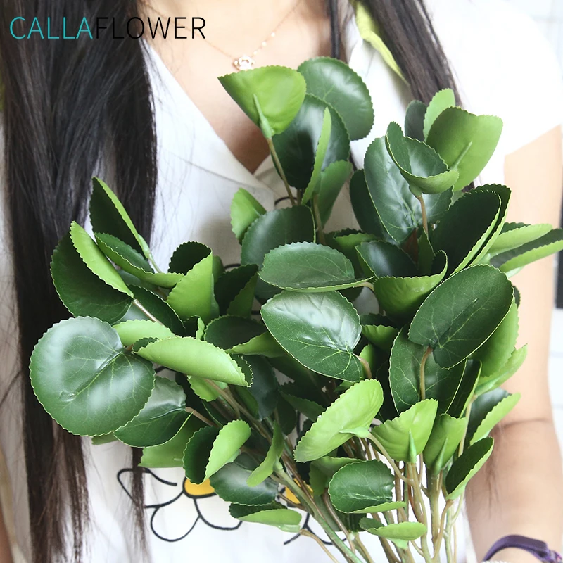 Artificial Plants Leaf Foliage Bush Home Office Garden Flower Wedding Decor