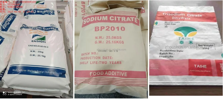 High quality Food Additives Sodium Citrate TTCA Trisodium Citrate Powder china factory