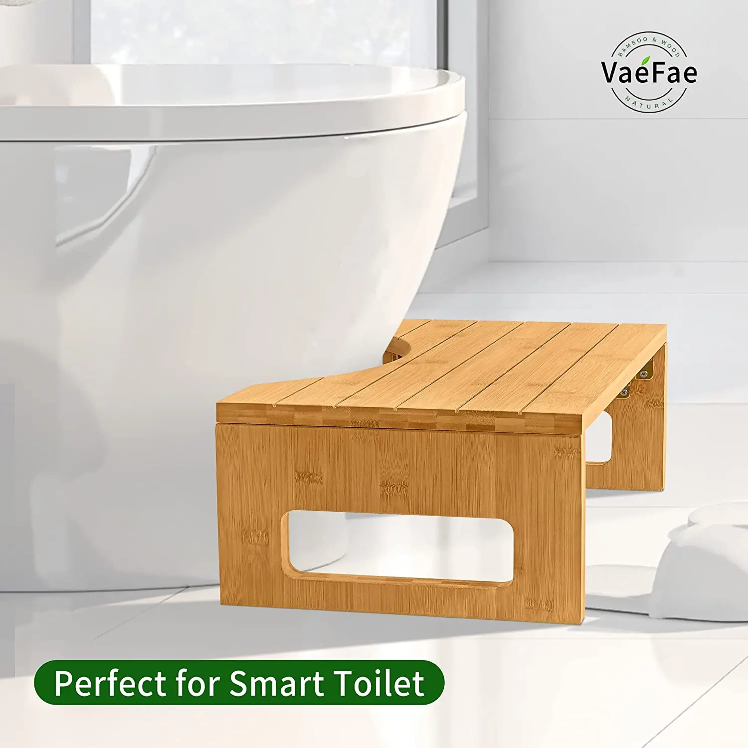 Kids Bamboo Foldable Toilet Stool Children Step Nurse Foot Stool