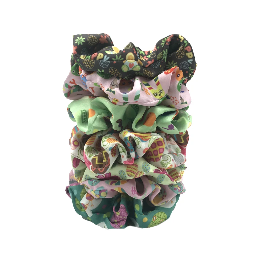 100 шт. на пасхальную тему с изображением кролика и резинка оптом фотографический фон пасхальными яйцами для волос девочек повязка голову хвост держатель женские аксессуары