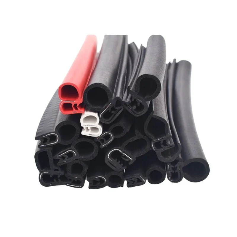 Top Quality flock lined window rubber glass seal strip