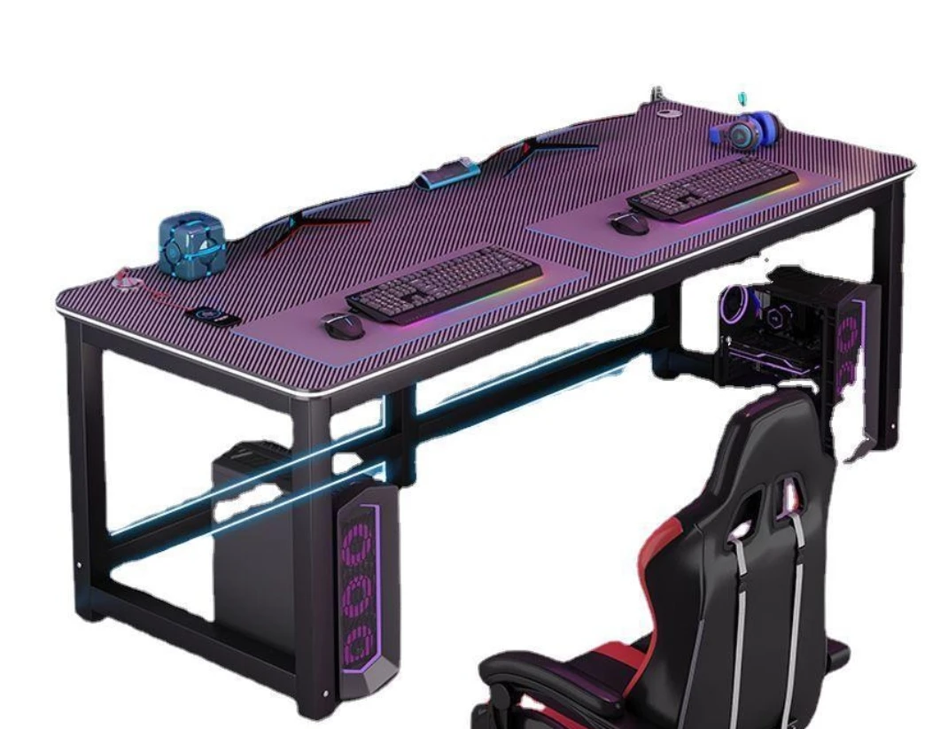 Multi Color Home Office Sturdy Black Gaming Writing Desk Gaming Desk for Gamer Gaming Table With RGB Office Computer Table