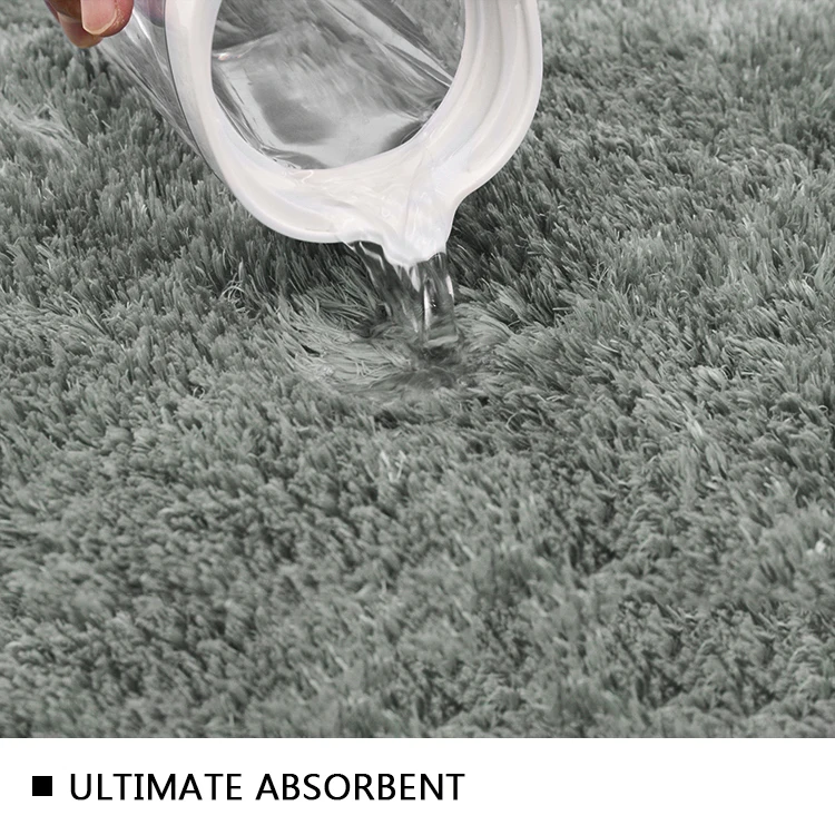 
China High Quality Comfortable Shaggy Tufting Bathroom Mat Set 