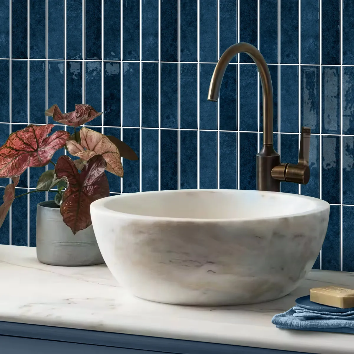 Wholesale self adhesive wall sticker kitchen backsplash Wall Tiles Home DIY decoration wall panels