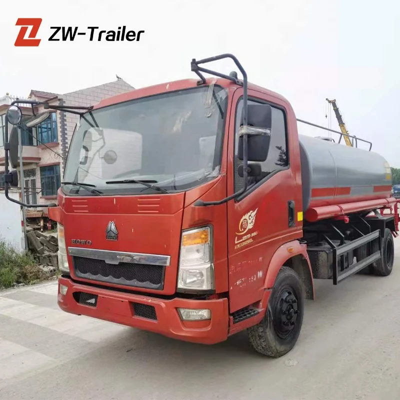 Sinotruk Howo бренд б/у 4x2 LHD 120hp 8000L топливные баки для масла Лидер