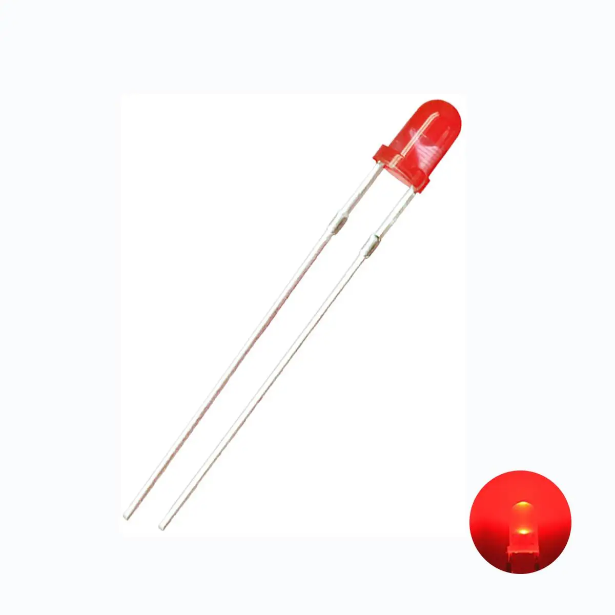 Round Head 3mm Red Colloid Red Light Emitting High Brightness Light Emitting Diode