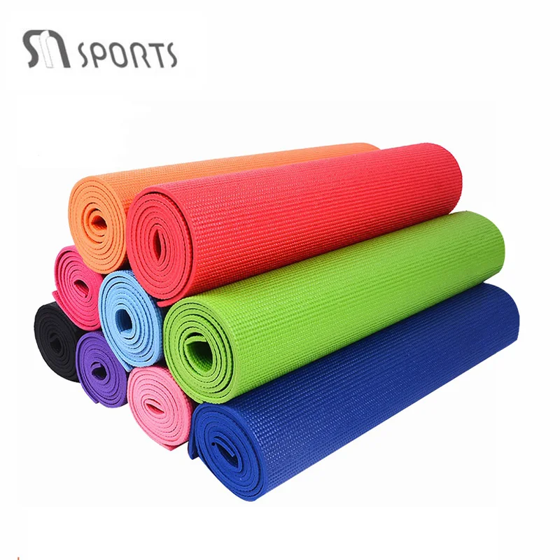 High Quality  Factory Price 6mm Waterproof  Pvc Yoga Mat Manufacturer  Eco Friendly Custom logo Exercise Fitness Pilates Mat