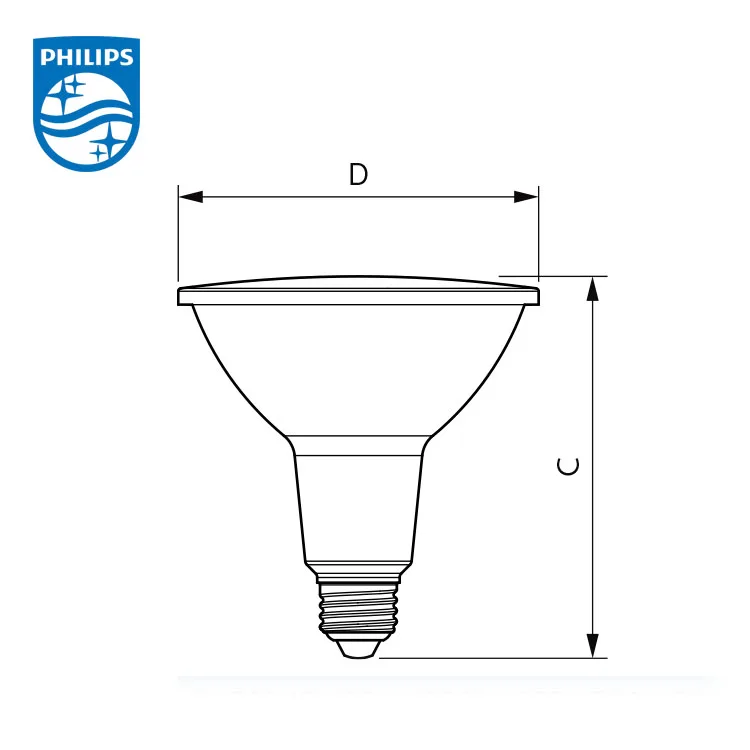  Лампа светодиодная PHILIPS 14-120 Вт PAR38 827 25D