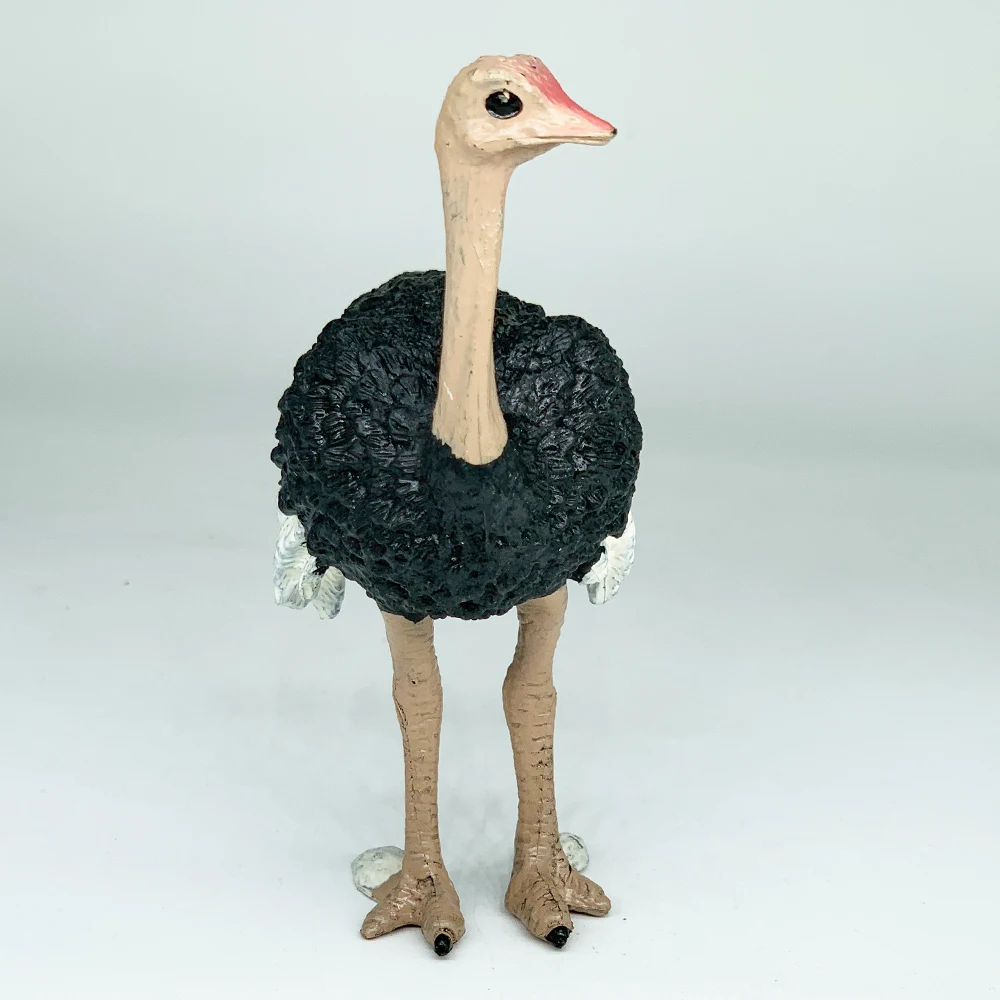 Realistic High Quality PVC Plastic Animal Toys Realistic Eco-friendly Wild Animal Kingdom Figure Ostrich Toys