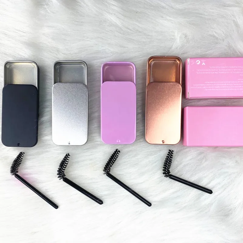 Wholesale Custom Logo Clear Pink Brown Black Coloured Organic Vegan Wax Eye Brow Styling Gel Private Label Eyebrow Brow Soap