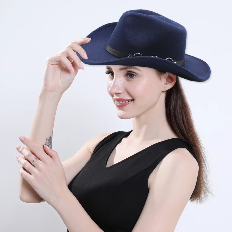 
Hot Selling Western Cattlemen Cowboy Hat Western Jazz Cowgirl Cowboy Hat For Women Men Unisex 
