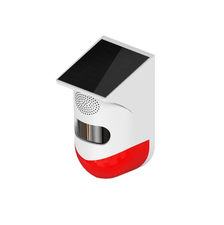 TUYA Smart Wifi Solar Infrared Detector WiFi Solar PIR Alarm Outdoor Waterproof Wireless 433MHz Strobe Siren