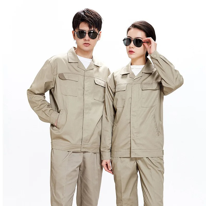 Autumn and winter long-sleeved overalls labor protection clothing tooling suit work clothing welding factory clothing