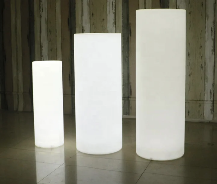 Commercial grade decoration led pillar light wedding