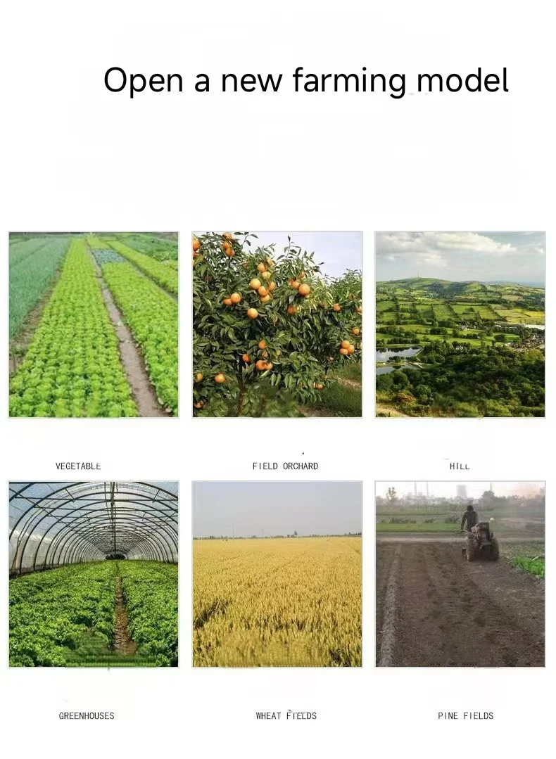 2024 Agricultural Crawler Tiller Multifunctional Microtiller Rotary Garden Cultivator