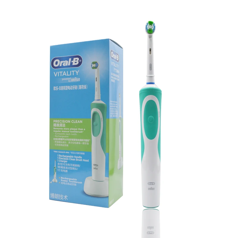 Электрическая зубная щетка Oral-b D12 3D отбеливающая с мягкой щетиной