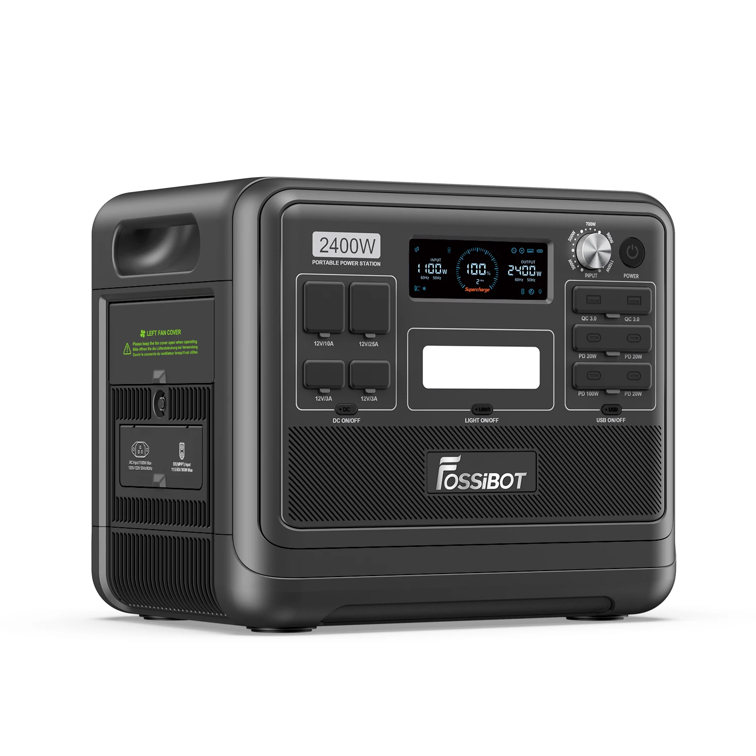 Fossibot F2400 2400 Вт солнечный генератор 220v UPS портативная электростанция Европейская версия