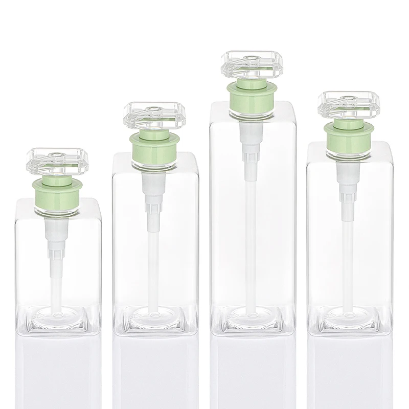 300 ml 16oz Eco green hibiki wholesale babby jolly body wash packaging kylie cosmetics clear conditioner gold shampoo bottles