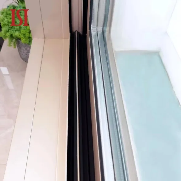Tengying  New Belian 02 Soundproof Three Tracks Sliding Window Custom Small Aluminium Sliding Window with Screen for Bathroom