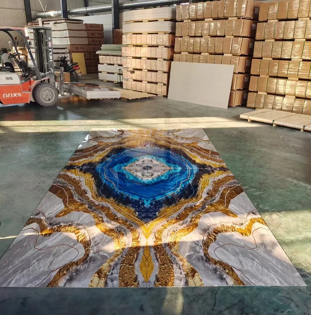 UV PVC Marble Sheet PVC Wall Panel Rock Embossed Pvc Sheets For Wall Decoration