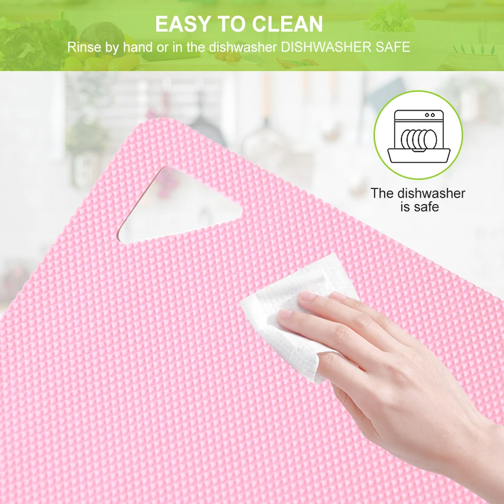 Eco-Friendly Flexible Plastic Cutting Board Set with Handle Thick and Thin for Cheese Fruit Vegetable Cutting